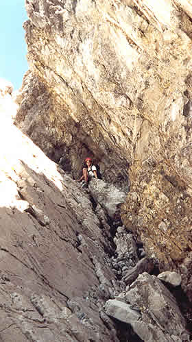 Rinne zur Südlichen Ilfenspitze